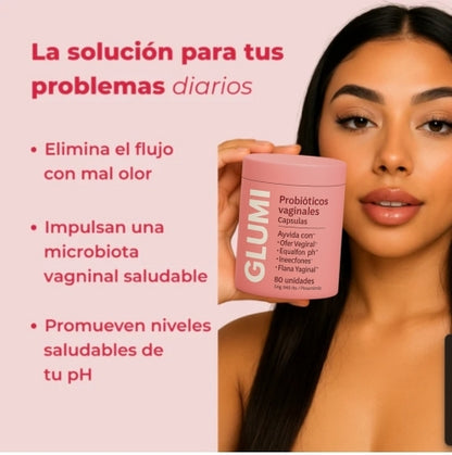 Cápsulas probióticas vaginales Glumi