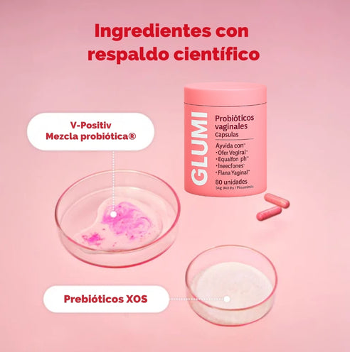 Cápsulas probióticas vaginales Glumi