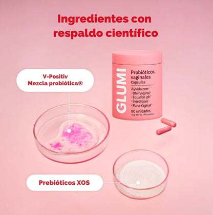 Cápsulas probióticas vaginales Glumi