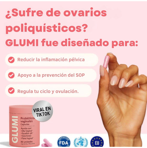 Cápsulas probióticas vaginales Glumi
