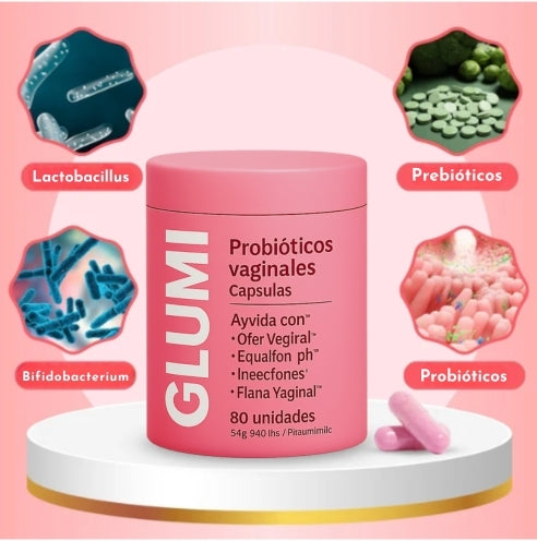 Cápsulas probióticas vaginales Glumi