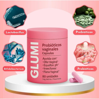 Cápsulas probióticas vaginales Glumi